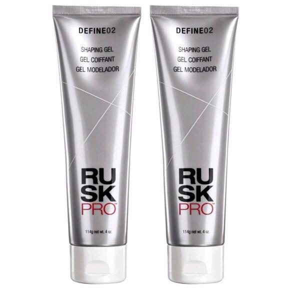 Rusk Pro NEW Define 02 Shaping Gel 2 Pack 4oz ea Flexible Hold Styling Hair Gel - Picture 1 of 2